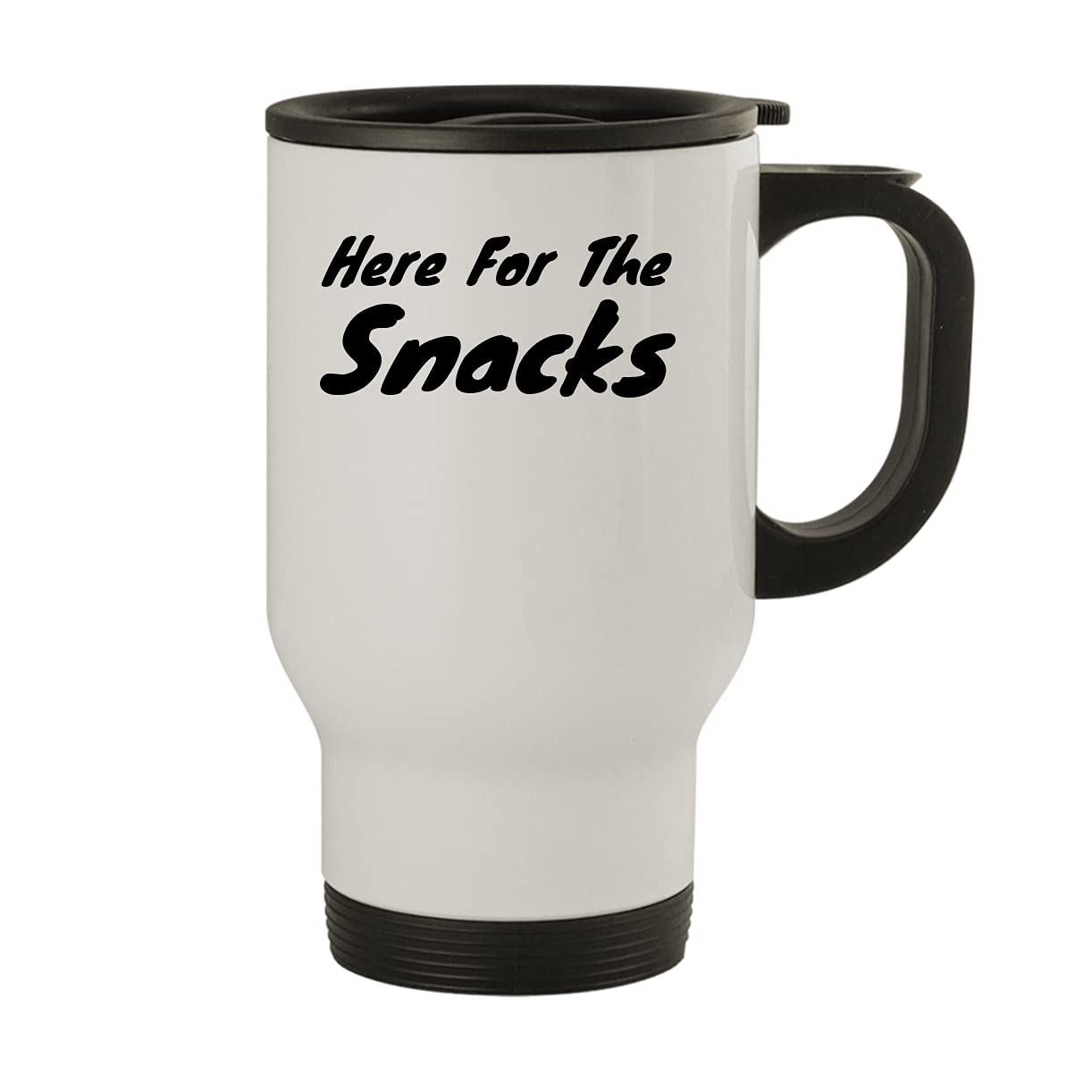 14oz Stainless Steel Travel Mug - Vacuum Insulated Coffee Tumbler with Lid, White - Perfect for Hot & Cold Drinks On The Go, Office, Commute, Hiking & Travel