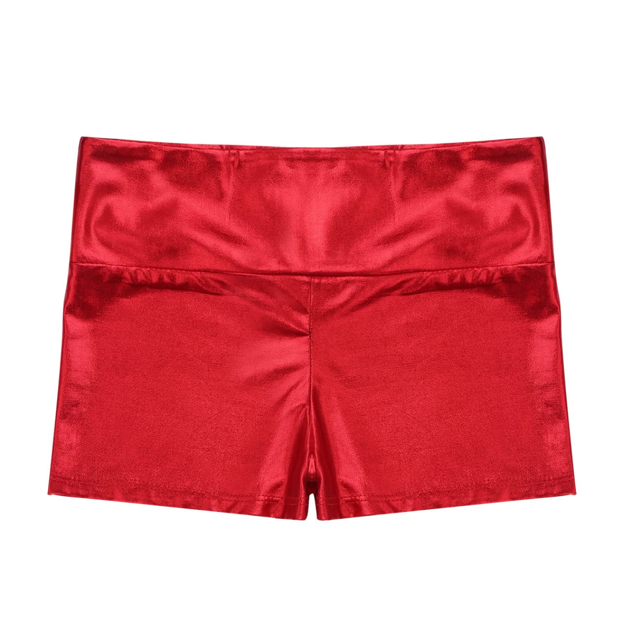Girls' Metallic Spandex Ballet Dance Shorts - Cheerleading & Gymnastics Leotard for Kids - Perfect for Dance Class, Tumbling Practice & Athletic Performance