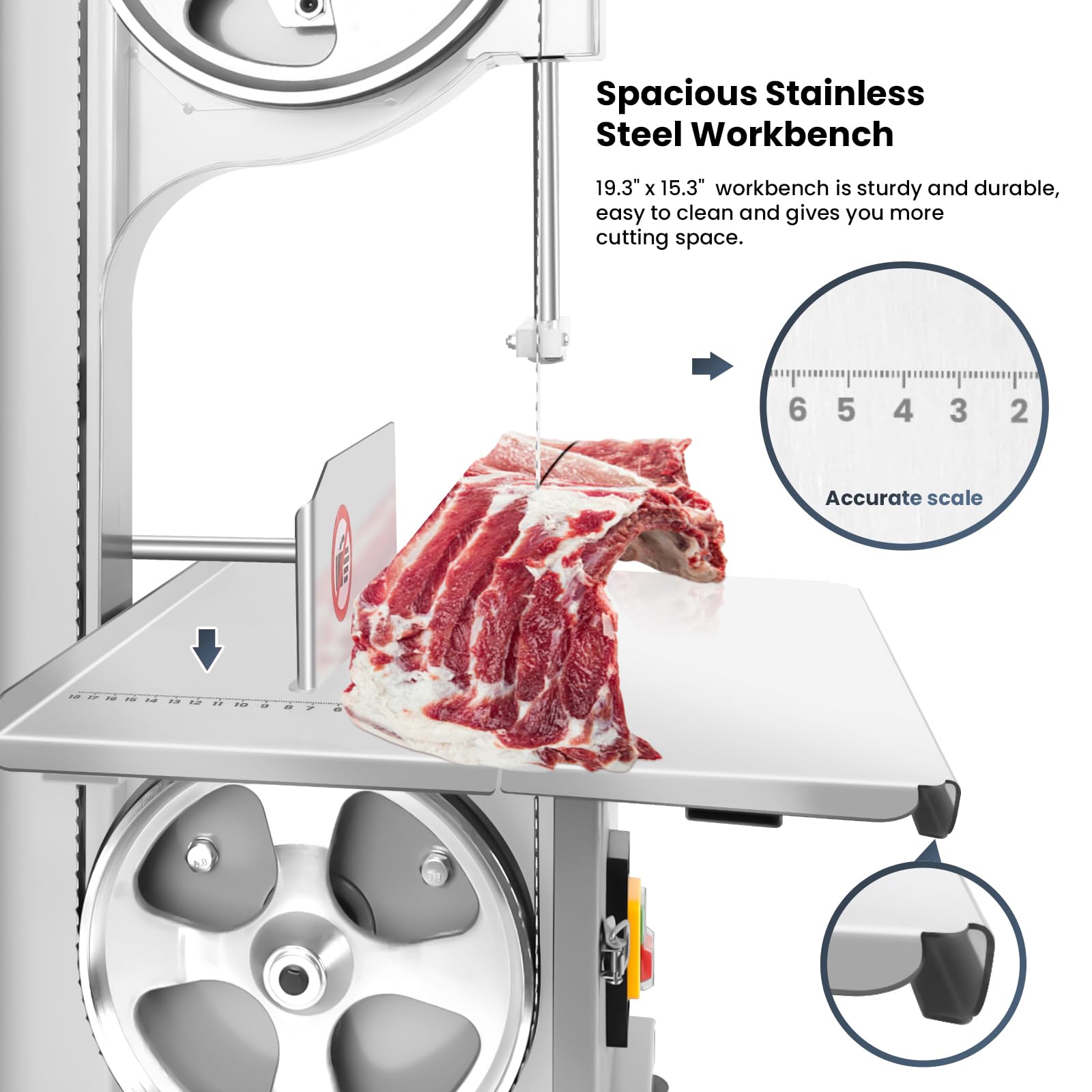 1500W Commercial Meat Band Saw - 20