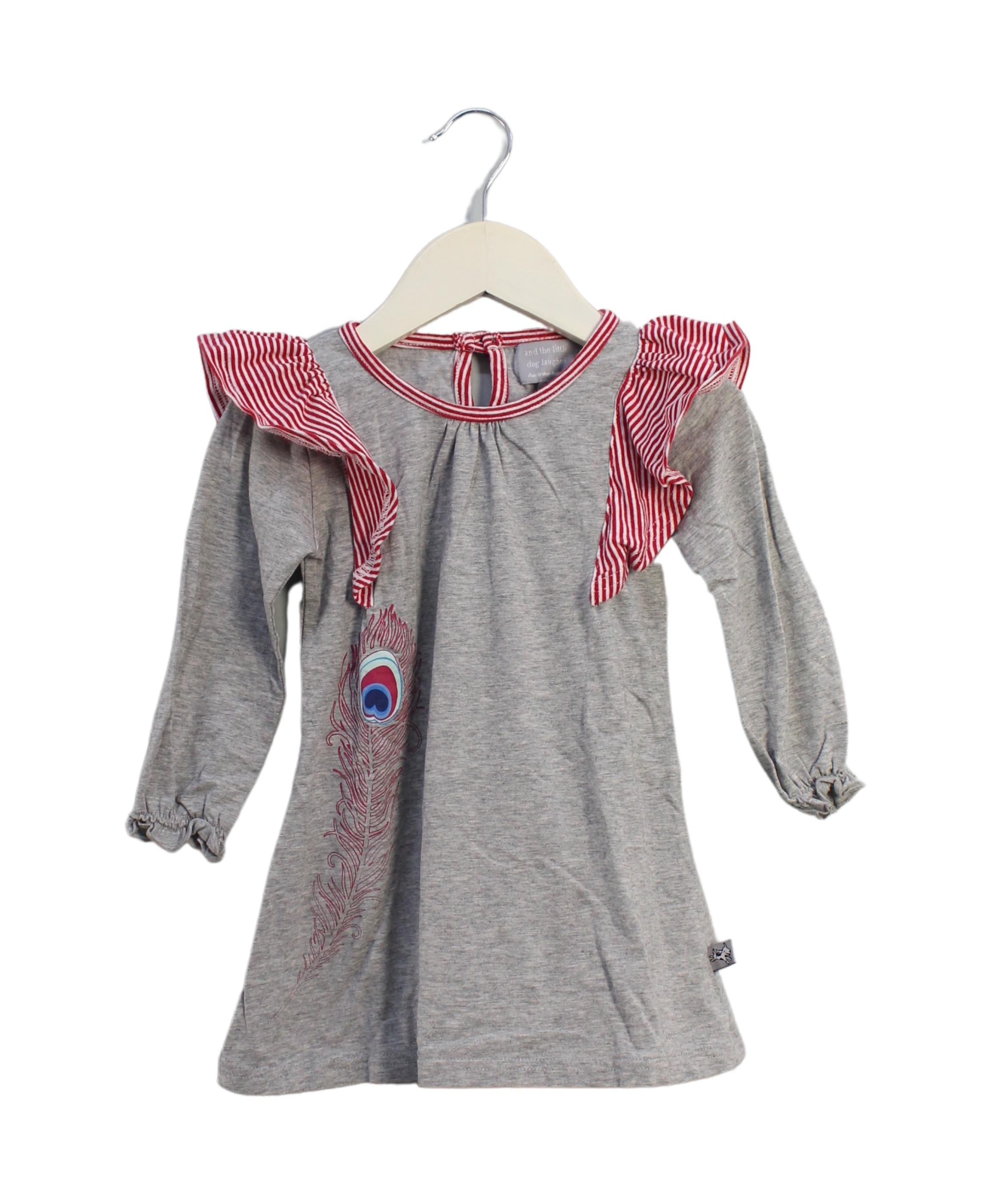 Little Dog Laughed Long Sleeve Dress for Toddlers 2T-3T - Cute Playtime & Special Occasion Outfit