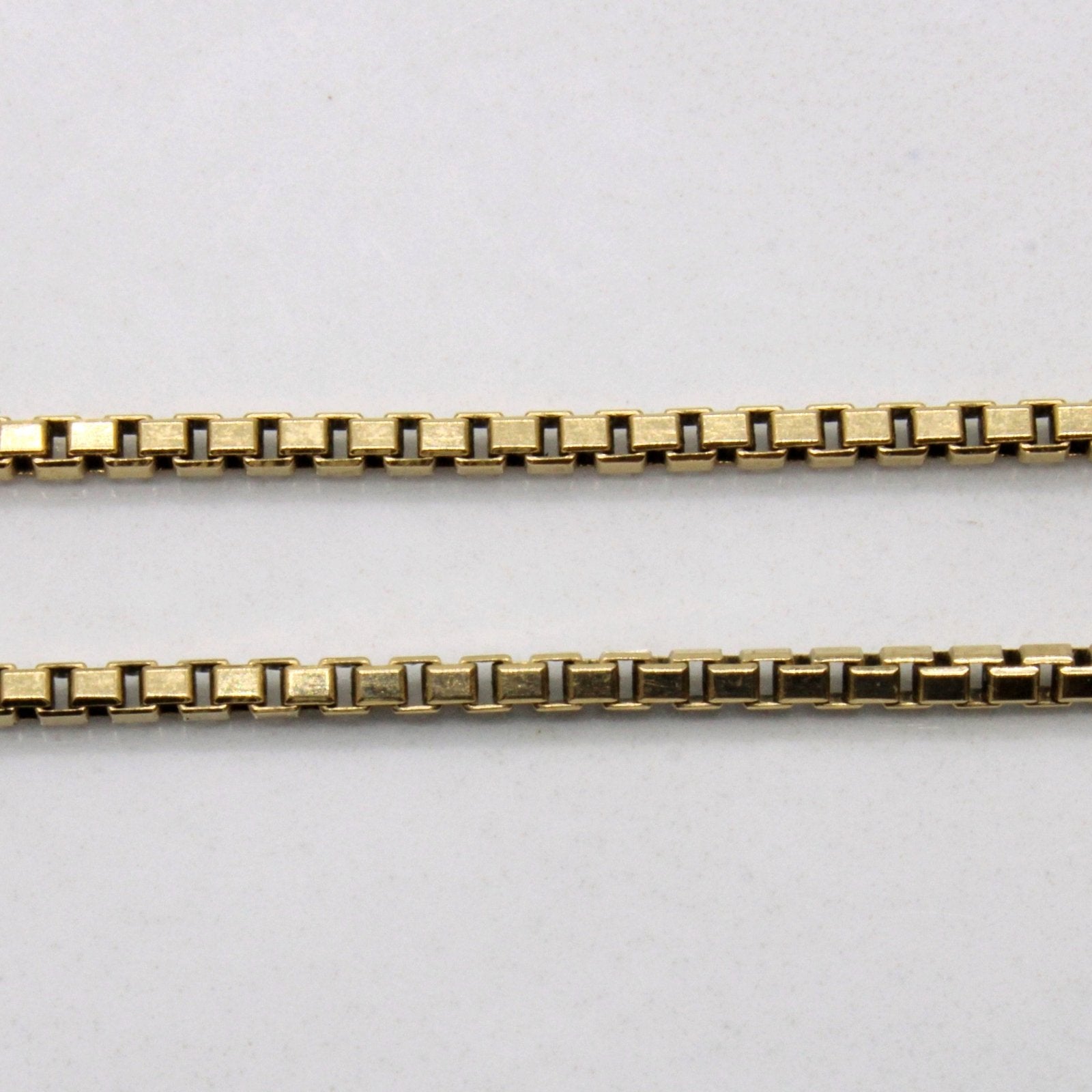 10K Yellow Gold Box Link Chain Necklace - 20 Inch Solid Gold Rope Chain for Men & Women - Perfect for Layering, Gifting & Everyday Wear