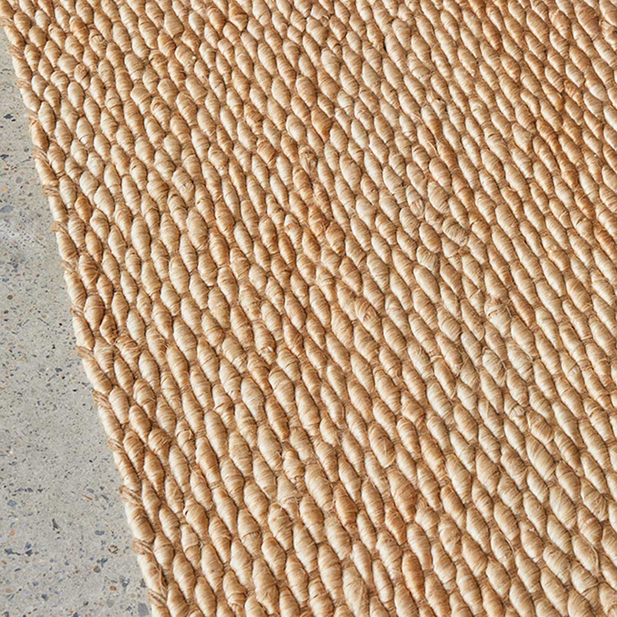 Hive Runner Rug - Natural Jute Fiber Handwoven Boho Area Rug for Living Room, Bedroom, or Entryway - Eco-Friendly Home Decor & Floor Mat
