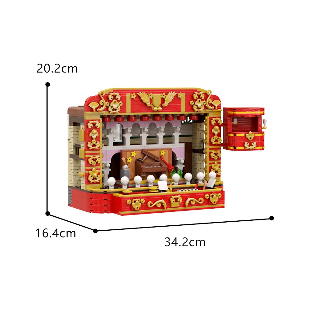 Sayotoo Small Figures House Building Kit - 1101-Piece Lego-Compatible Model Stand for Figurine Collection | DIY Display Theater for Lego 71035 (House Only, No Figures) | Perfect for Home Decoration, Gift Giving & Creative Play