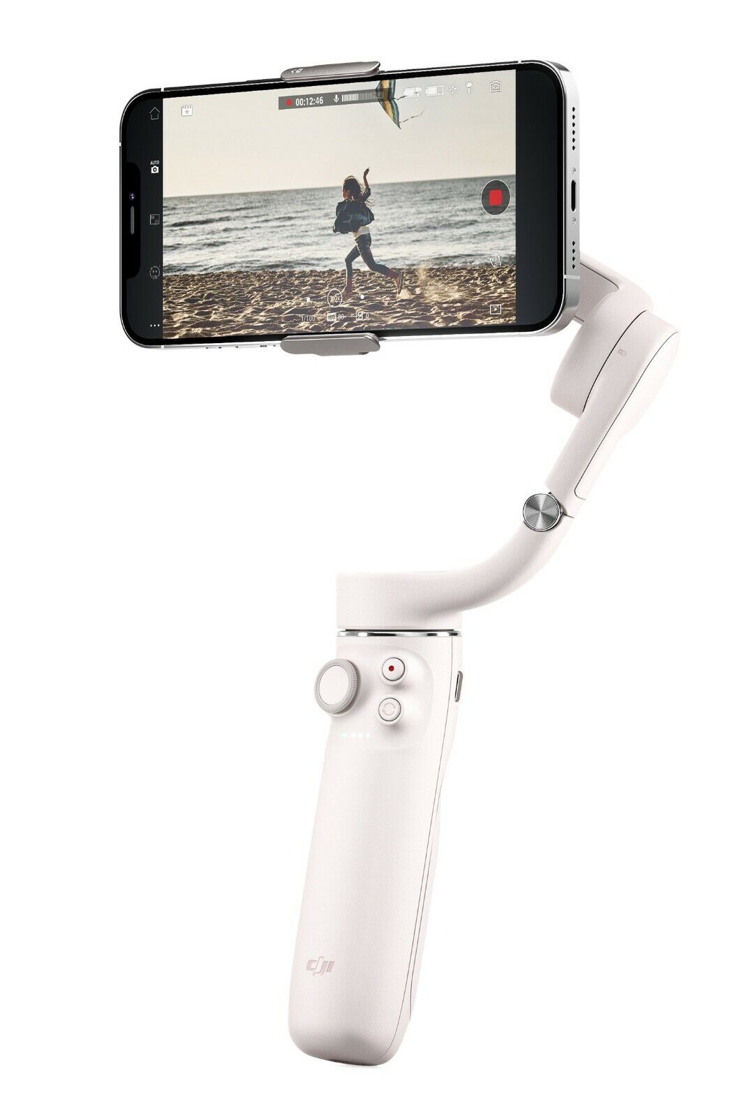 Refurbished DJI OM 5 Smartphone Gimbal Stabilizer - White | Compact 3-Axis Stabilization for Vlogging, Travel & Content Creation