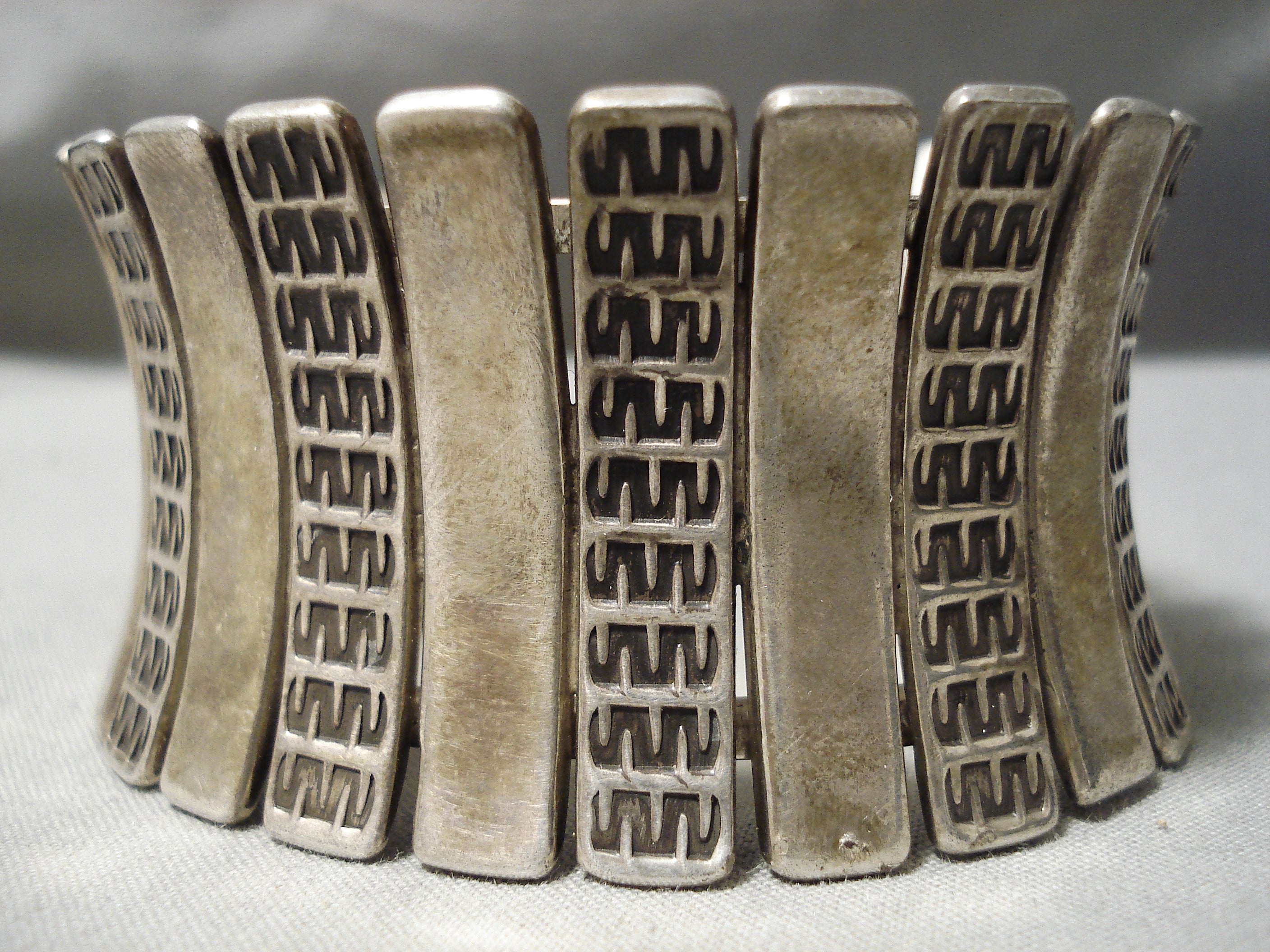 Vintage Navajo Sterling Silver Bride Bracelet - Handmade Native American Jewelry for Weddings, Bridal Shower & Special Occasions
