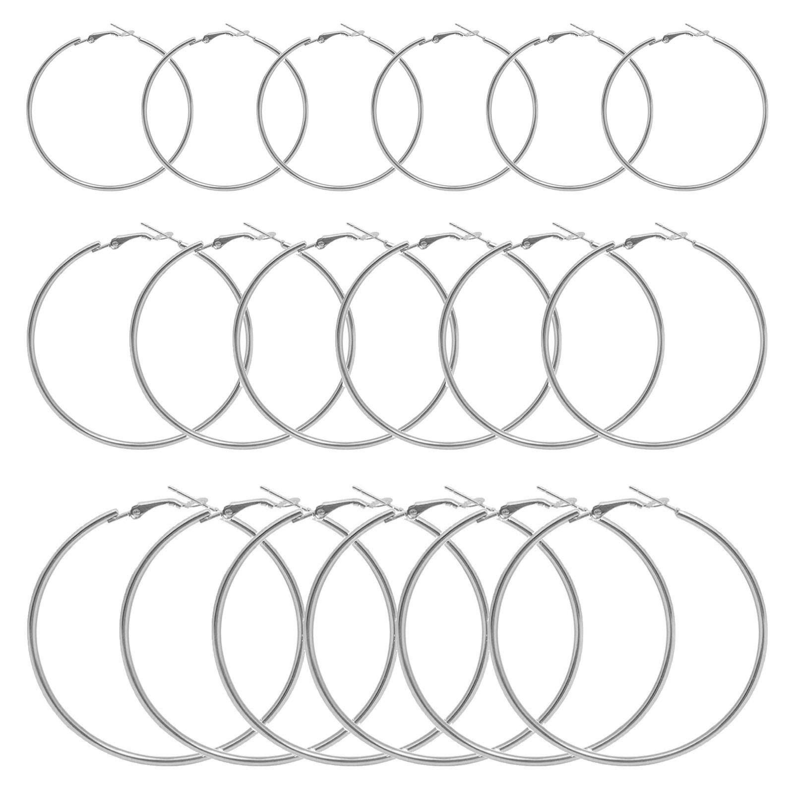60Pcs Hypoallergenic Beading Hoop Earrings Findings - Open Hoop Jewelry Making Supplies for DIY Crafts, Art Creation, Women's Gifts & Wedding Party Favors | Perfect for Handmade Jewelry, Beading Projects, Bridal Accessories and Creative Gift Ideas