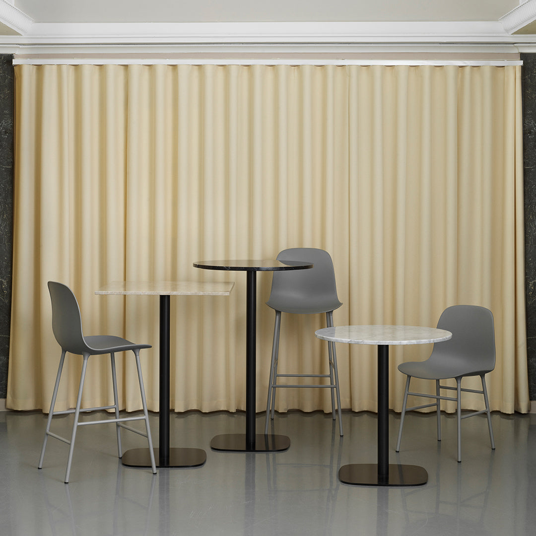 Modern Form Chair with Sturdy Metal Legs - Ergonomic Design for Home, Office & Dining Room Comfort