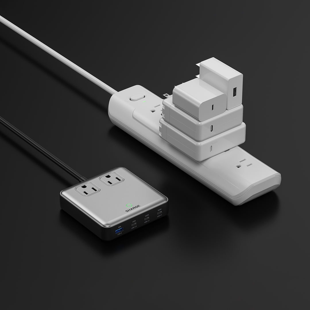 100W 6-in-1 USB C Charging Station with PD Fast Charge - Power Multiple Devices Simultaneously for Home, Office & Travel