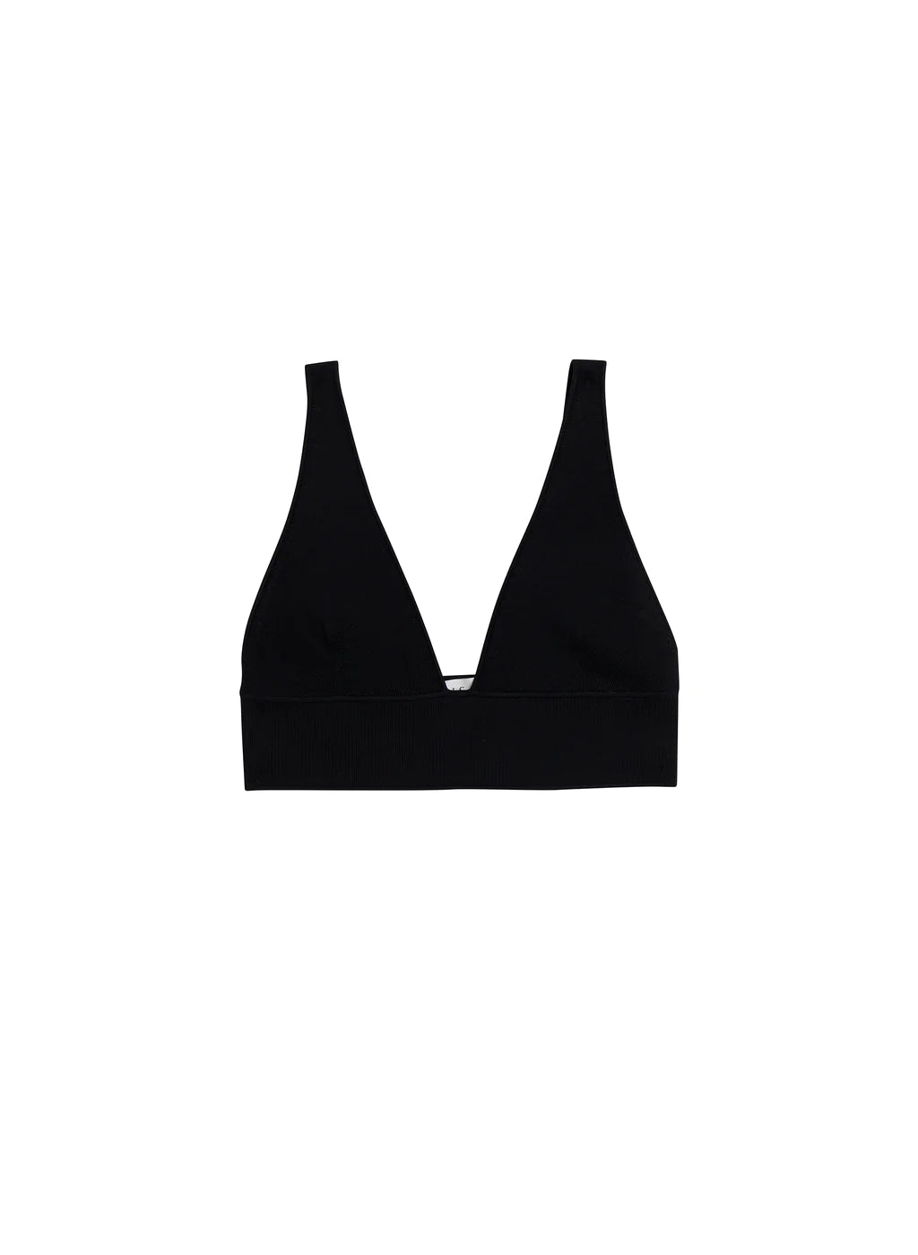 Ella Compact Knit Bra - Seamless Comfort Wireless Support for Women - Perfect for Yoga, Workouts & Everyday Wear - Black