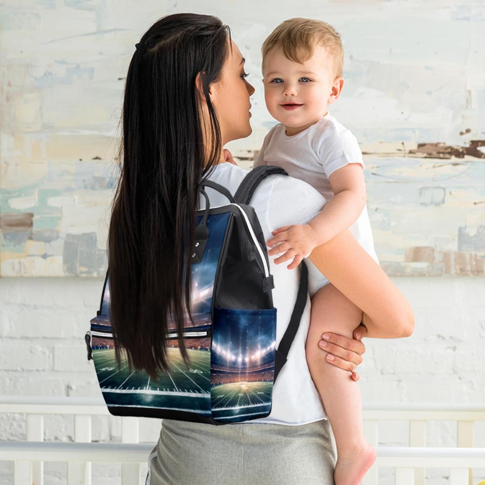 Premium Travel Backpack for Women & Men - Durable Laptop Backpack for Work, Gym, Hiking & American Football Games | Water-Resistant Daypack for Commuting, School & Stadium Events