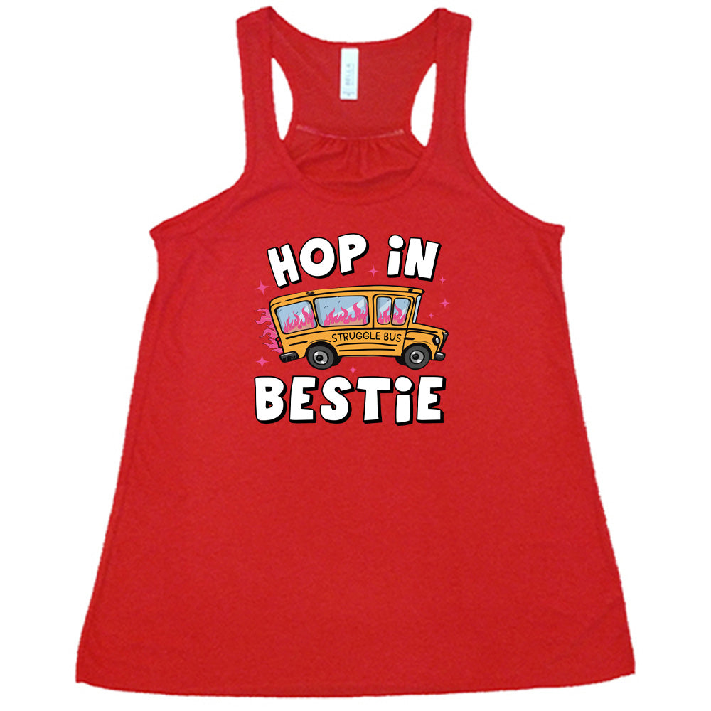 Best Friend Matching Shirts - Cute 'Hop In Bestie' Graphic Tee for Women - Fun Outfits for Girls' Trips, BFF Gifts & Casual Wear