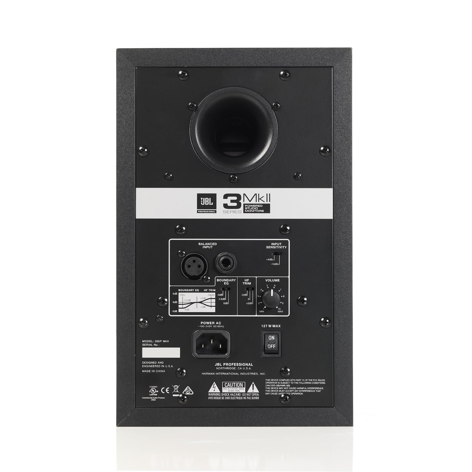 JBL Professional 305P MkII 5-Inch 2-Way Powered Studio Monitor Speakers (Pair, Black) - Active Near Field Monitors for Music Production, Recording Studio, Home Theater & Desktop Computer Hi-Fi Audio