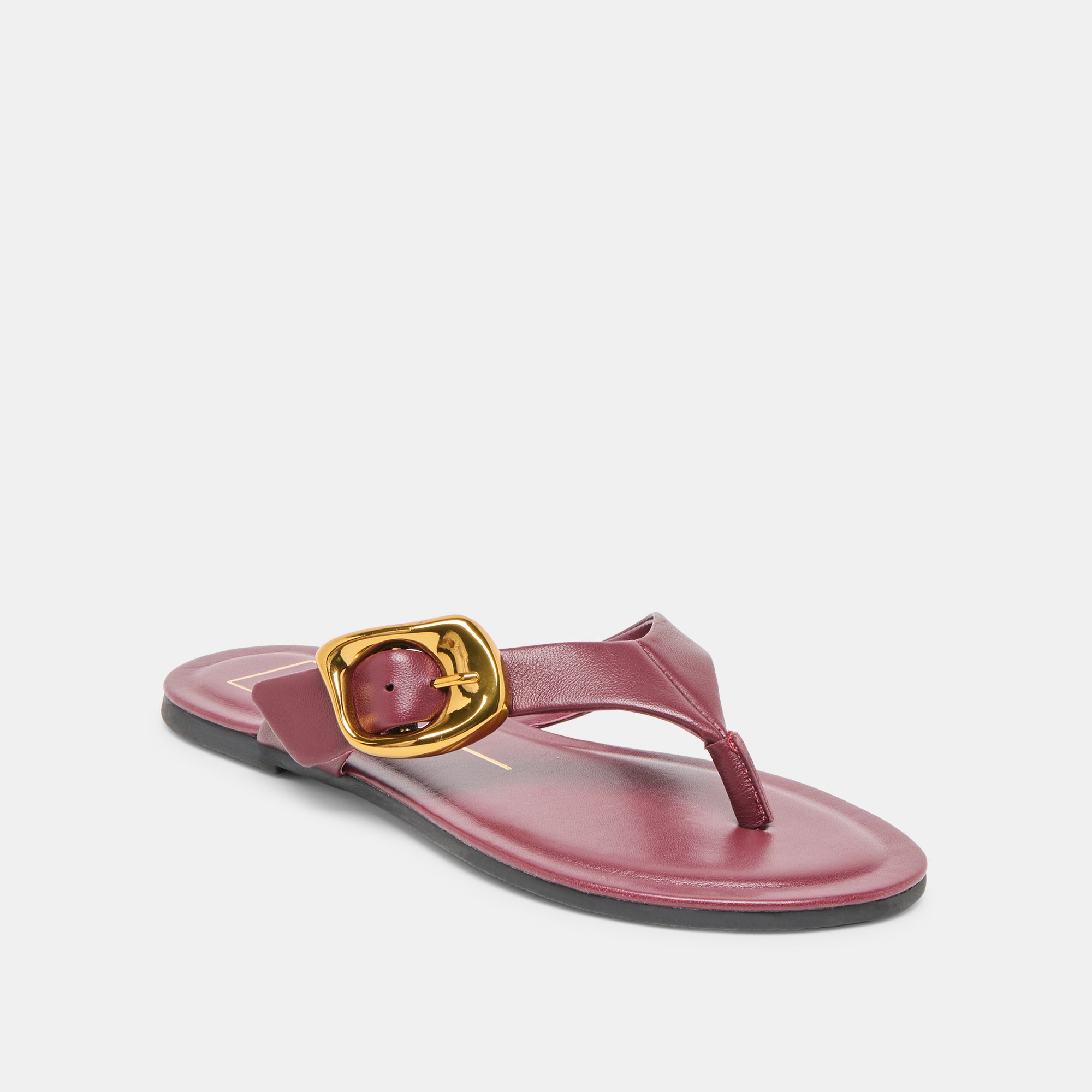 Rossa Women's Burgundy Leather Sandals - Comfortable & Stylish Casual Footwear for Summer, Beach, and Outdoor Activities