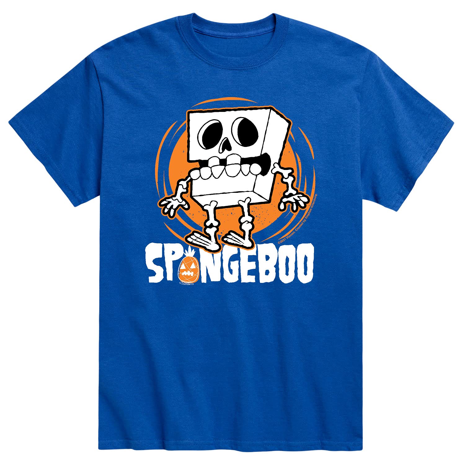 HYBRID APPAREL Spongebob Squarepants Graphic T-Shirt for Men - Soft Cotton Short Sleeve Tee with Fun Cartoon Print - Perfect for Casual Wear, Cosplay, and Spongebob Fans