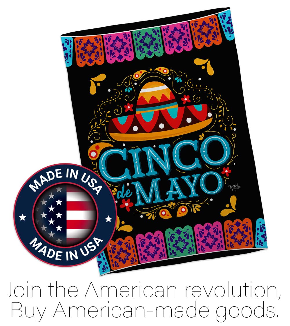 Mexican Fiesta Garden Flag Set - Cinco de Mayo Decor for Outdoor Party