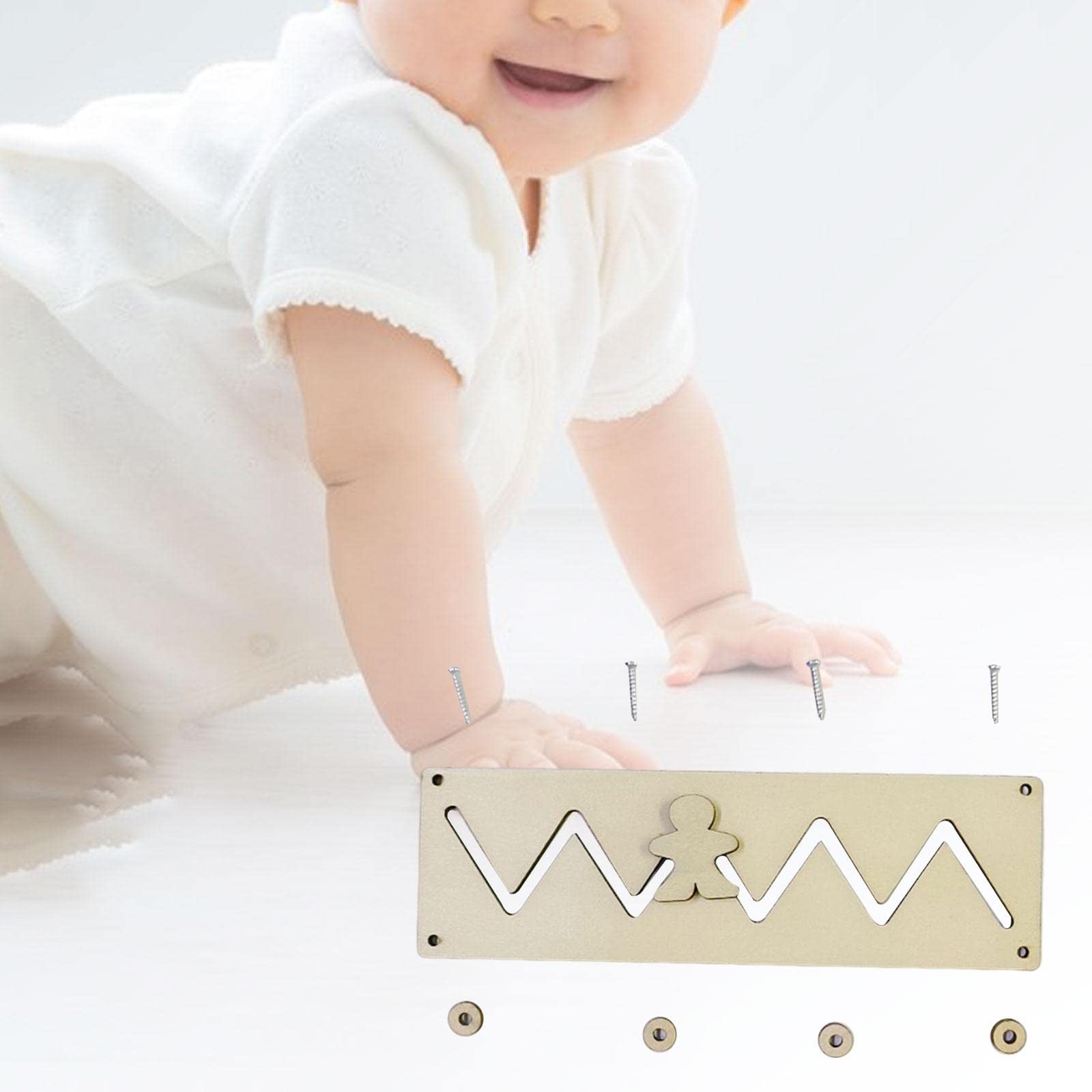 Montessori Sensory Busy Board Accessories - Slide Track DIY Parts for Kids | Educational Developmental Toys for Toddlers | Perfect for Home Learning & Travel Activities (Style A)