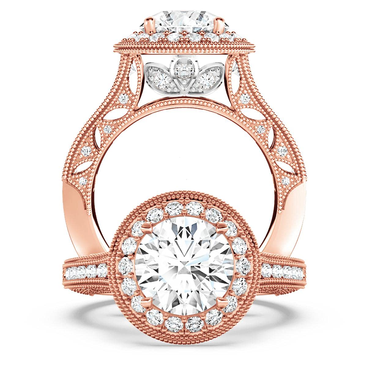 Moissanite Engagement Rings for Women - 10K 14K 18K Gold & Platinum Plated Silver - 3 Elegant Styles - Perfect for Proposals, Anniversaries & Special Occasions
