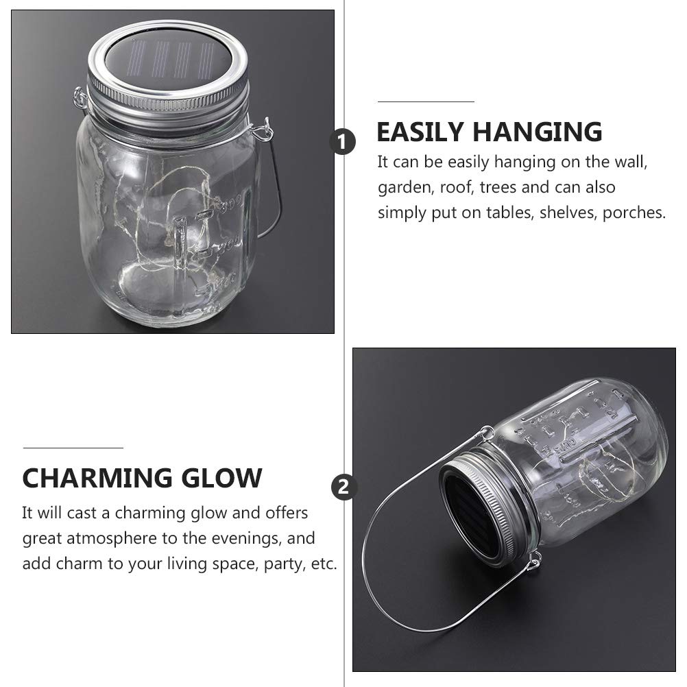 OSALADI 3-Pack Solar Mason Jar Lights - Waterproof Outdoor Solar Lanterns for Garden, Patio, Pathway & Yard Decor - Perfect for Romantic Nights, Wedding Decor & Backyard Ambience
