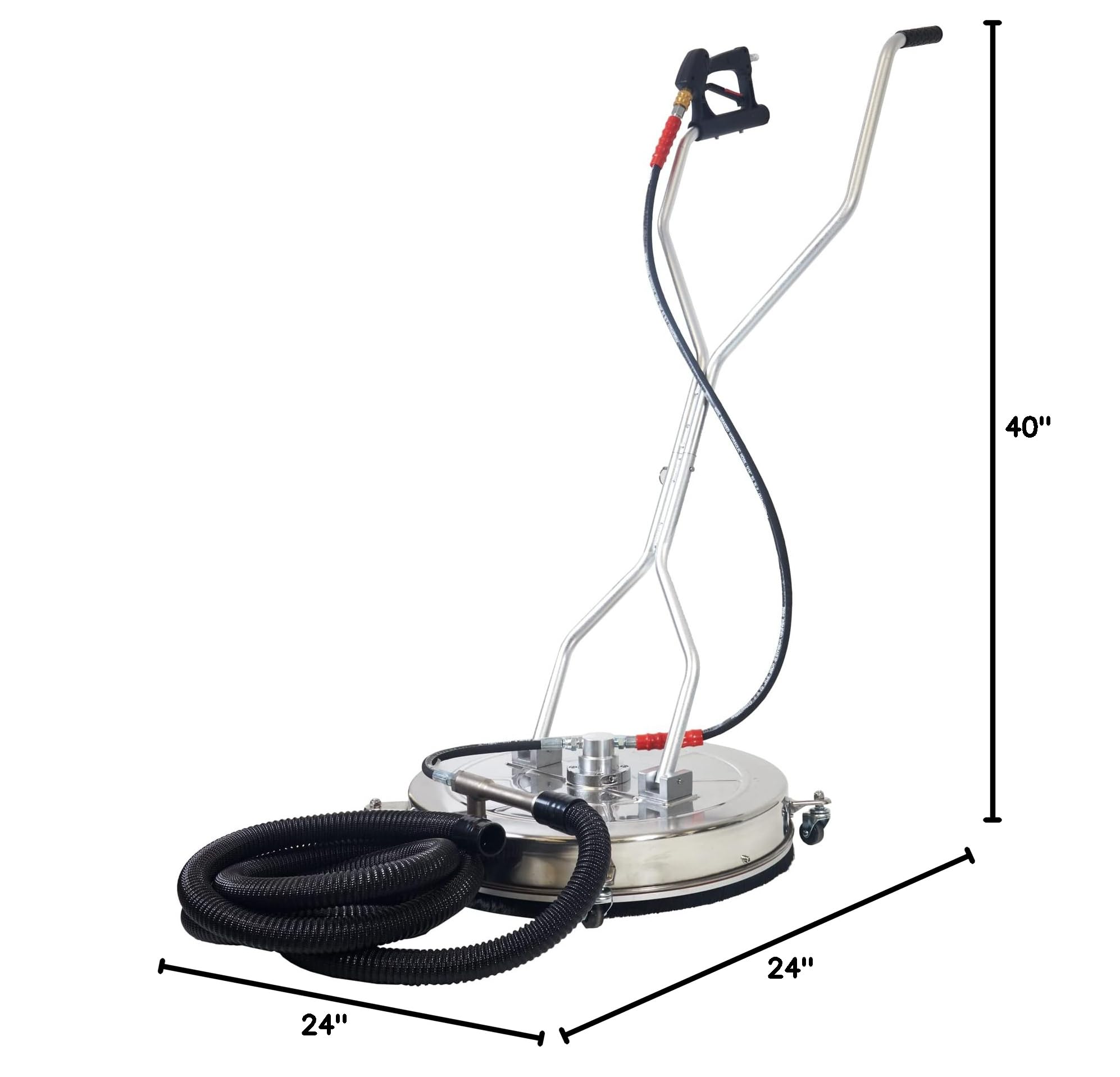 Canpump 24-inch High Pressure Water Recovery Surface Cleaner - 4000 PSI at 8 GPM for Driveway, Concrete, and Patio Cleaning