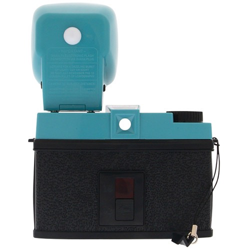 Lomography Diana F+ 120 Film Camera with Flash - Teal & Black Retro Vintage Style | Perfect for Creative Photography, Travel & Artistic Shots