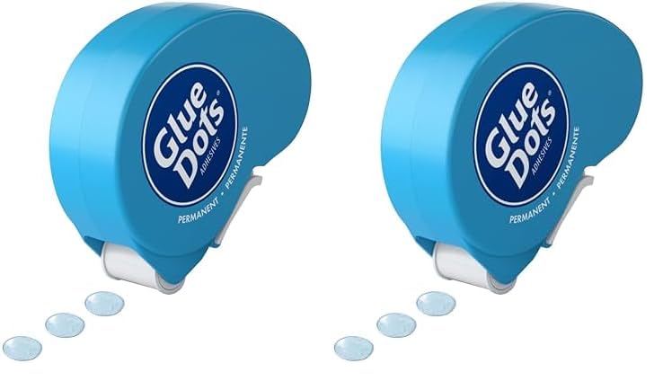 Permanent Glue Dots - Double-Sided Adhesive Dots 3/8