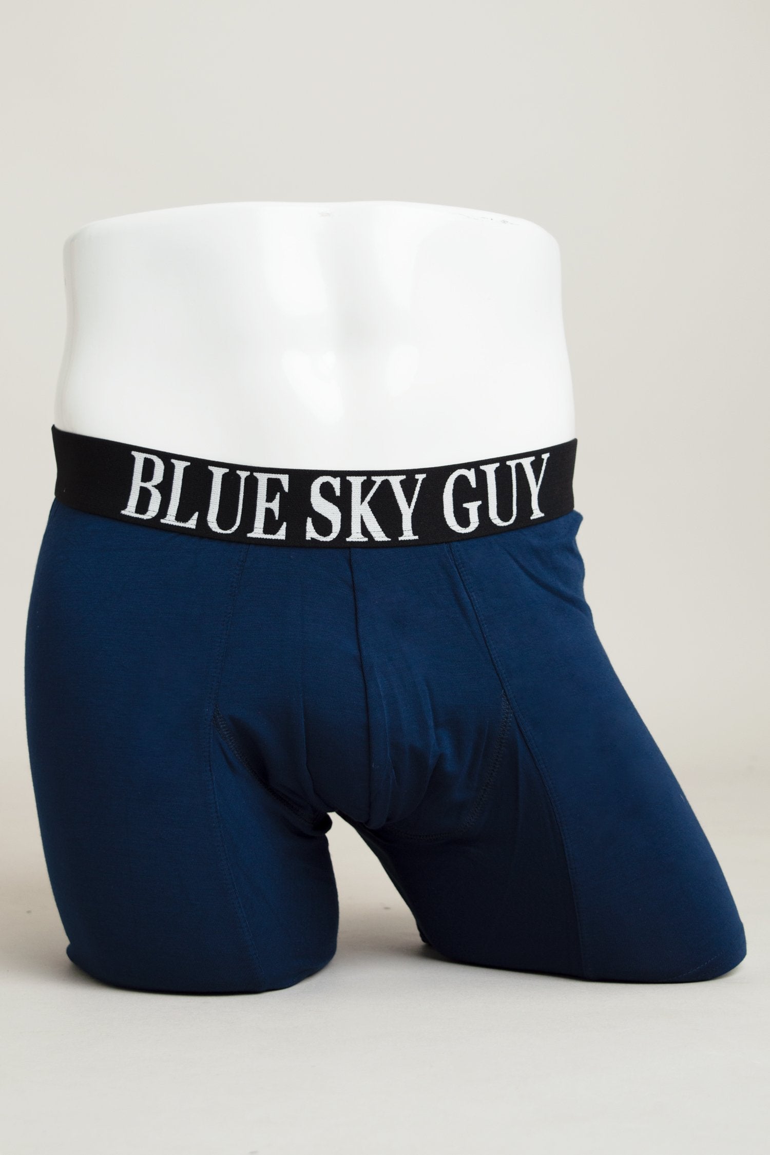 Premium Men's Boxer Briefs 2.0 - Soft Bamboo Fabric, Breathable & Moisture-Wicking, Indigo Blue - Perfect for Everyday Comfort, Workout & Travel