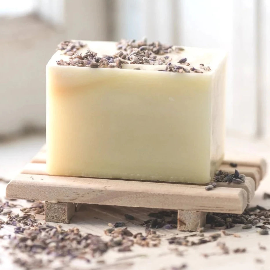 Organic Lavender Lemongrass Solid Dish Soap Bar - Eco-Friendly, Natural Cleaning for Kitchen & Camping - Gentle on Hands, Tough on Grease