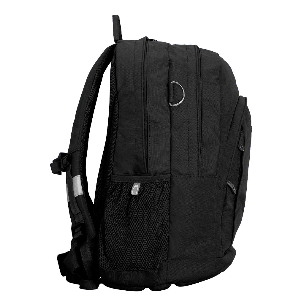 Berkeley Vale Campus Osteo Tuff Pack SENIOR 37L Backpack - Durable Black School Bag for College Students - Perfect for Campus Life, Hiking & Travel