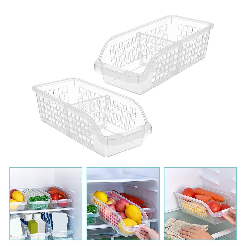 2-Pack Milk Food Storage Containers - Refrigerator Organizer Box for Eggs, Fruits & Vegetables - BPA-Free Freezer Storage Case with Lid - Perfect for Kitchen, Pantry & Fridge Organization