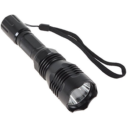 BESTSUN 1000 Lumens Waterproof Red LED Flashlight - HS-802 Hunting Light with 350 Yard Long Range, Rechargeable Battery & Charger - Perfect for Coyote, Hog Hunting & Night Vision Outdoor Activities