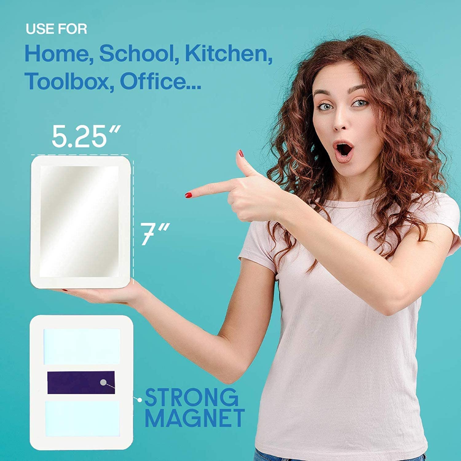 Vermo Magnetic Locker Mirror 2-Pack - 5