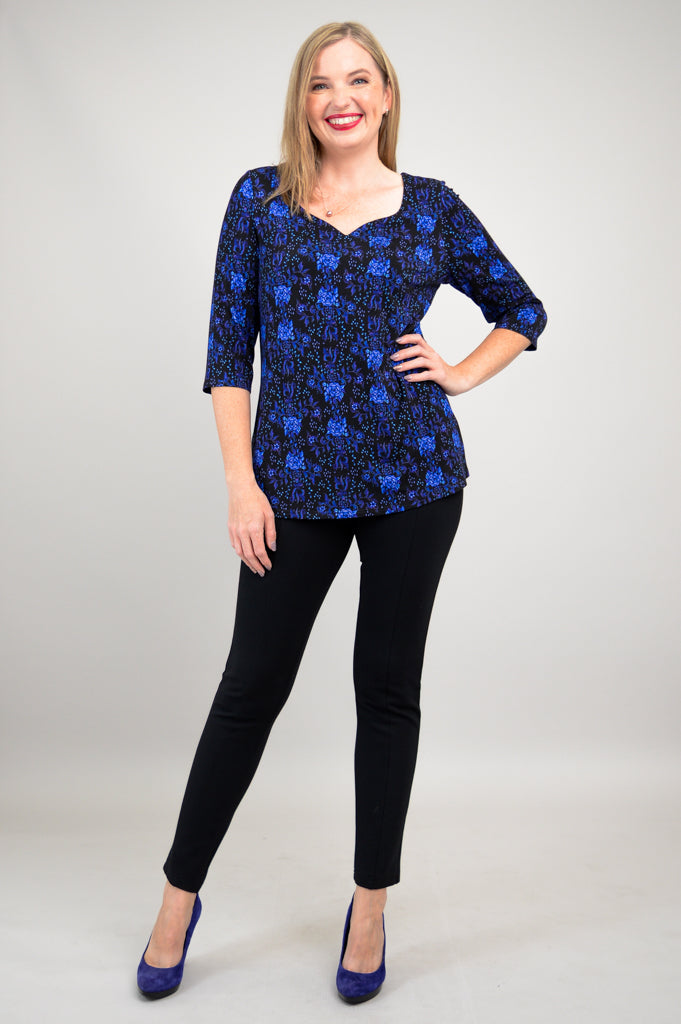 Annette Top - Rosemary Bamboo V-Neck Blouse for Women | Breathable & Comfortable Summer Tops | Perfect for Casual Outings, Office Wear & Date Nights