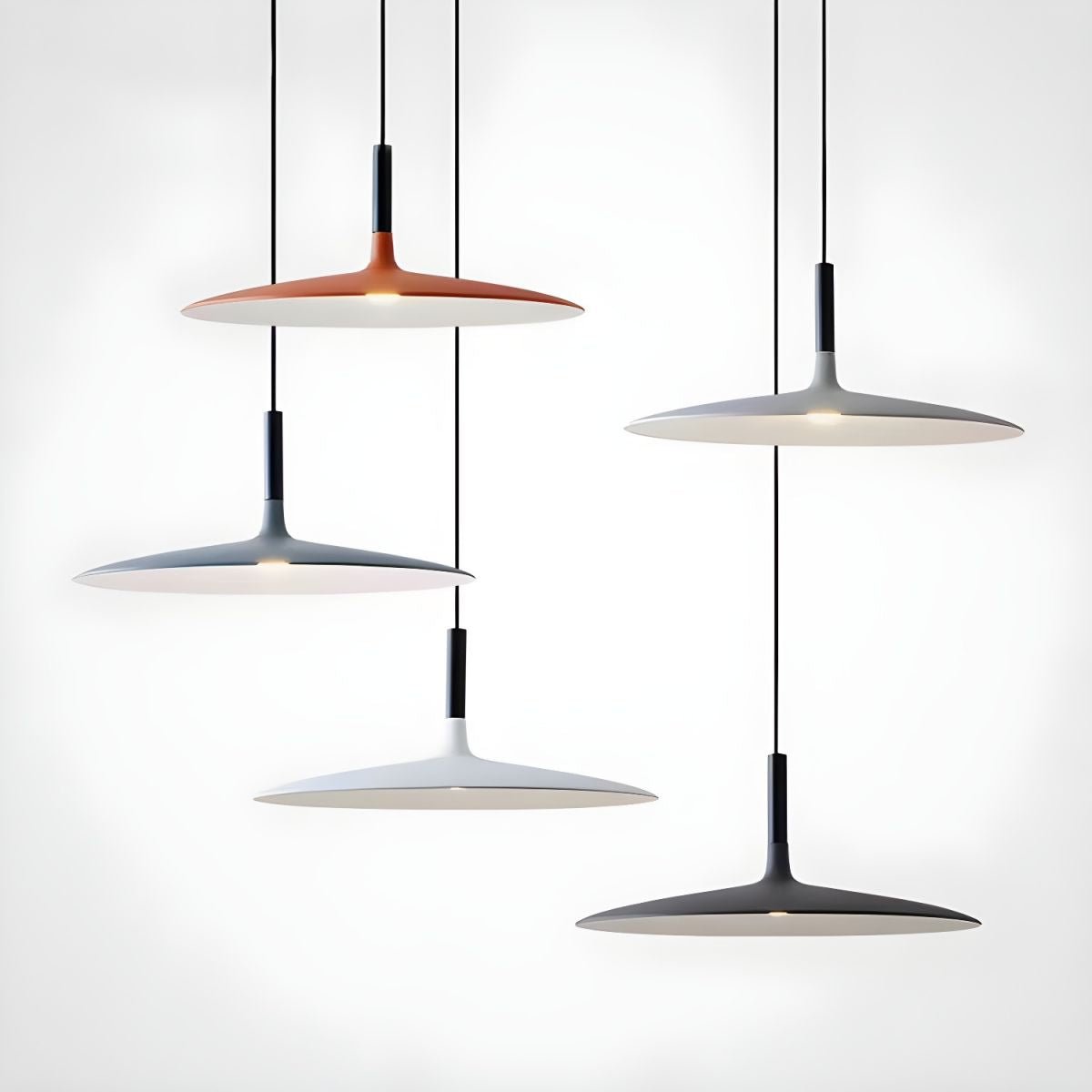 Aplomb Modern Metal Pendant Light - Industrial Style Ceiling Hanging Lamp for Kitchen Island, Dining Room & Bedroom Lighting