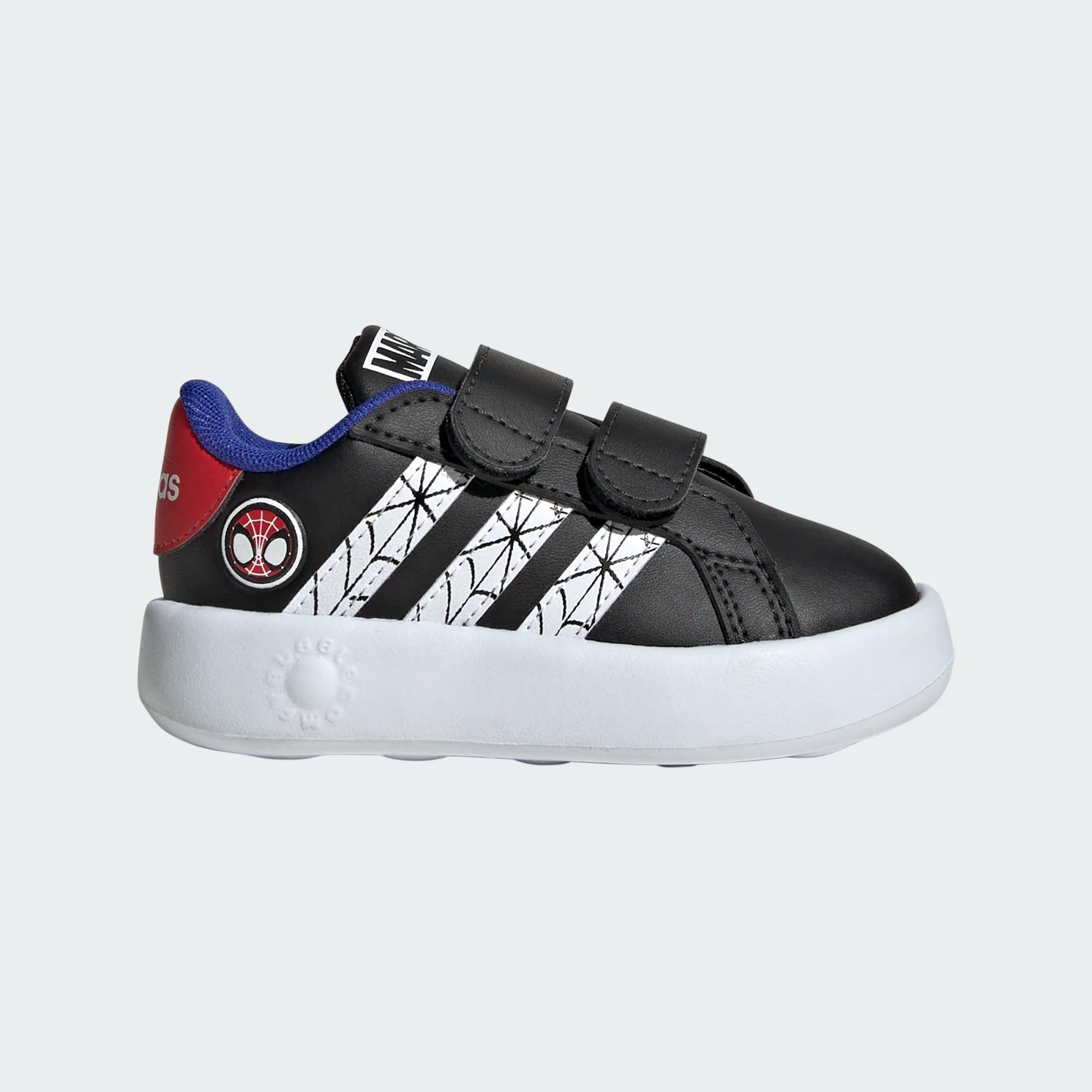 Spider-Man Grand Court Sneakers for Toddlers - Lightweight Kids' Shoes for Running, Play & Everyday Wear - Perfect for Preschool, Playground & Outdoor Activities