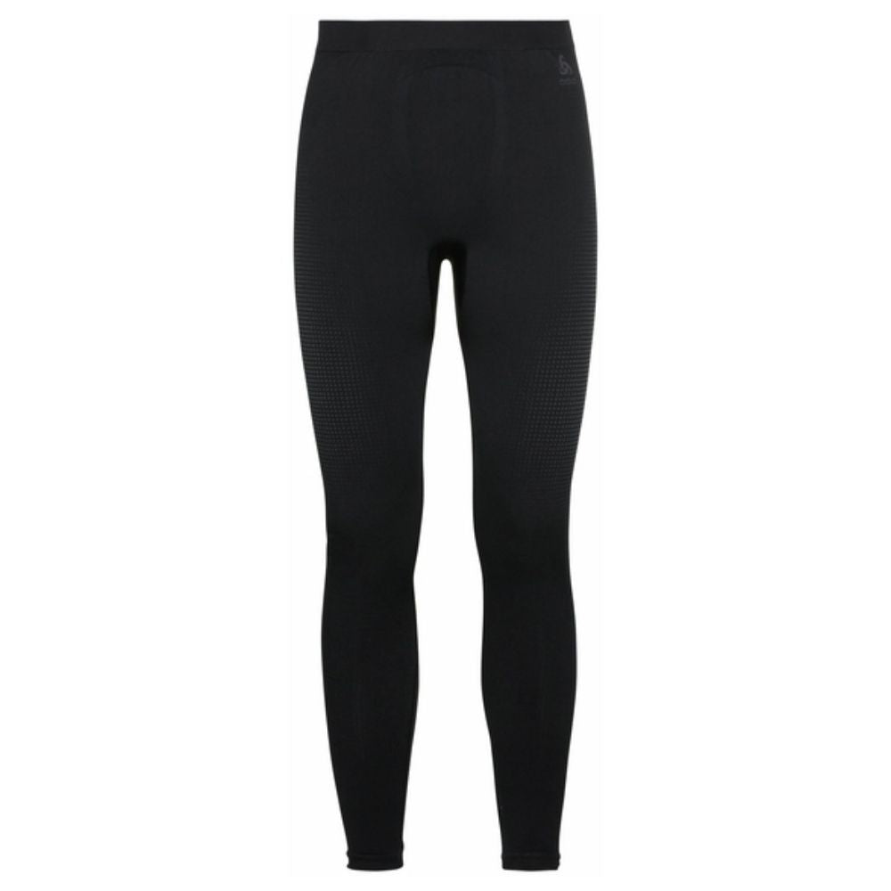 Odlo Men's Performance Thermal Ski Base Layer - Eco-Friendly Warm Winter Underwear for Skiing & Snowboarding - Black