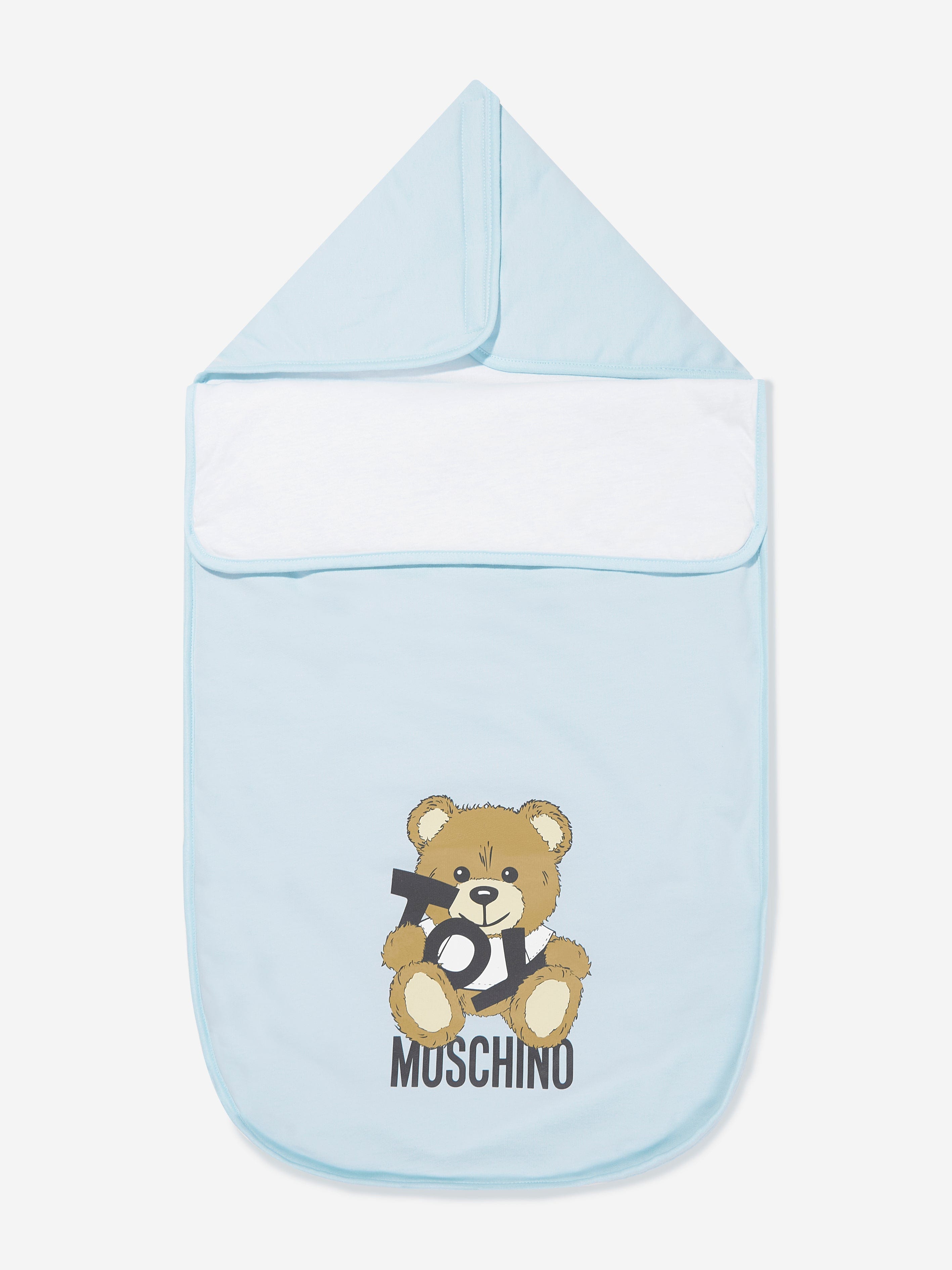 Blue Teddy Bear Nest for Baby Boys (80cm) - Soft & Cozy Sleeping Bed for Newborns & Infants
