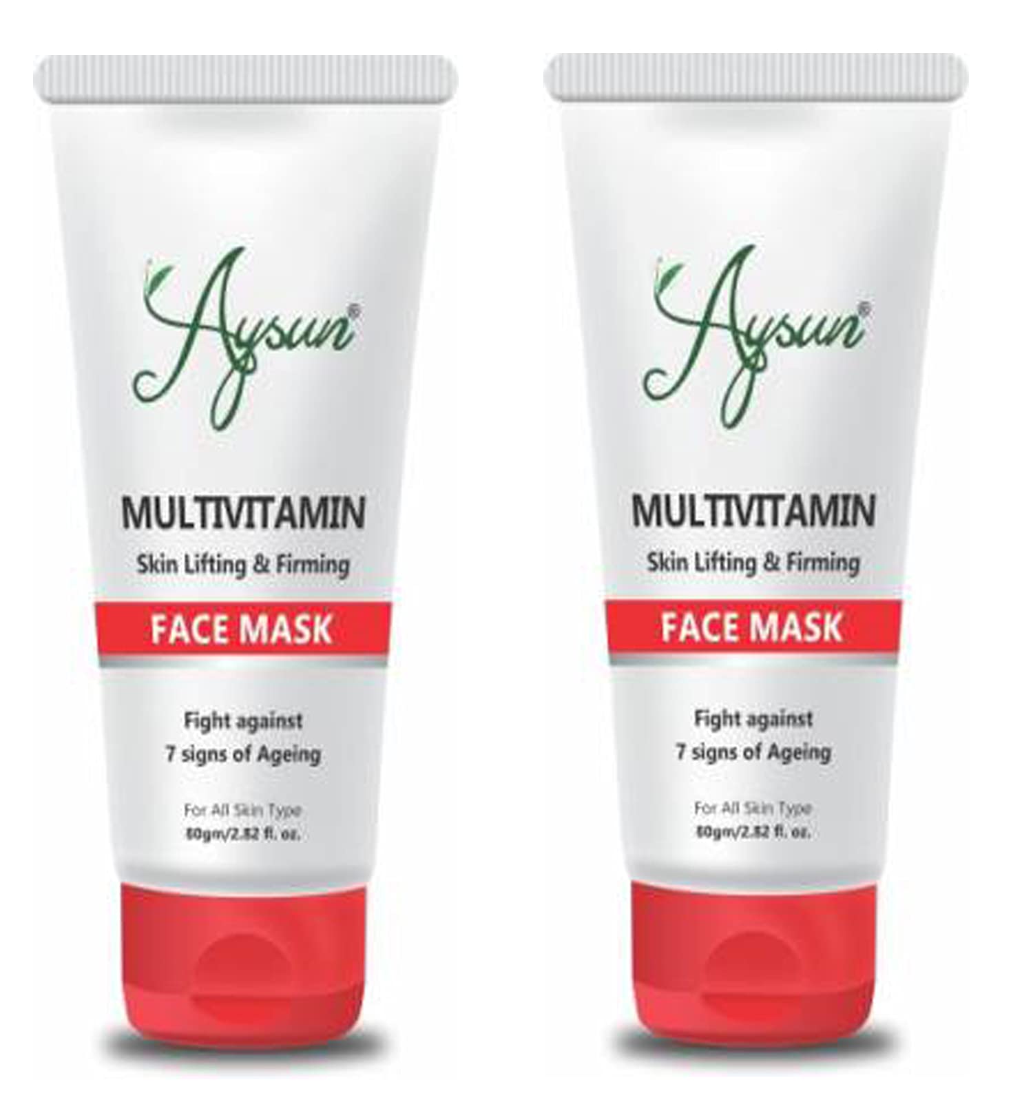 Aysun Anti-Aging Multivitamin Face Mask - Skin Lifting & Firming Treatment - Pack of 2 - Hydrating Sheet Mask for Glowing Skin - Perfect for Night Routine & Spa Day