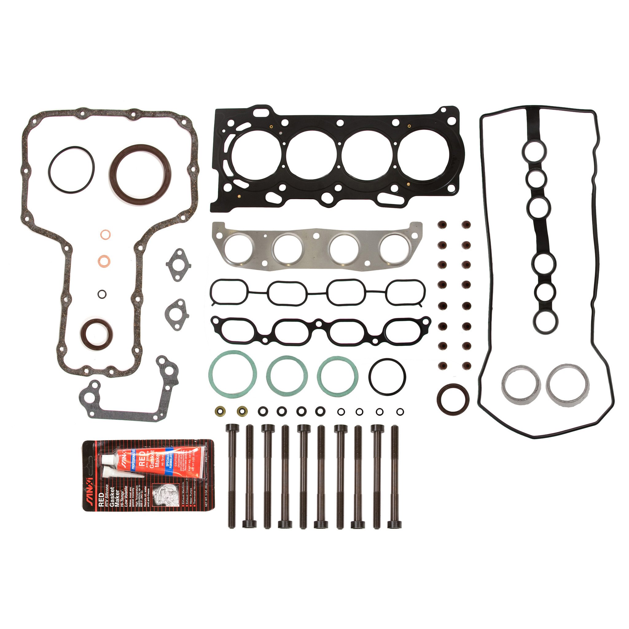 98-05 Toyota Chevrolet 1.8L DOHC 1ZZFE Full Gasket Set - MA-4216953673 Intake & Exhaust Valves Replacement Kit | Perfect for Engine Repair & Maintenance