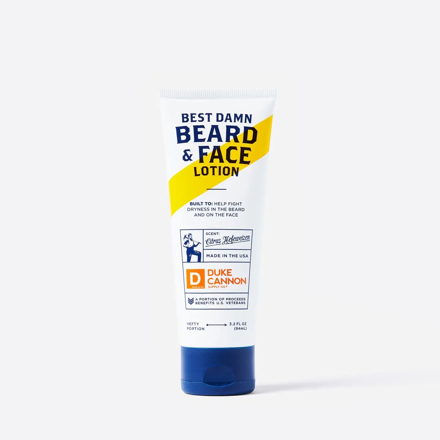Duke Cannon Best Beard & Face Lotion for Men - Hydrating Moisturizer for Dry Skin & Coarse Beards | Perfect for Daily Grooming & Post-Shave Care