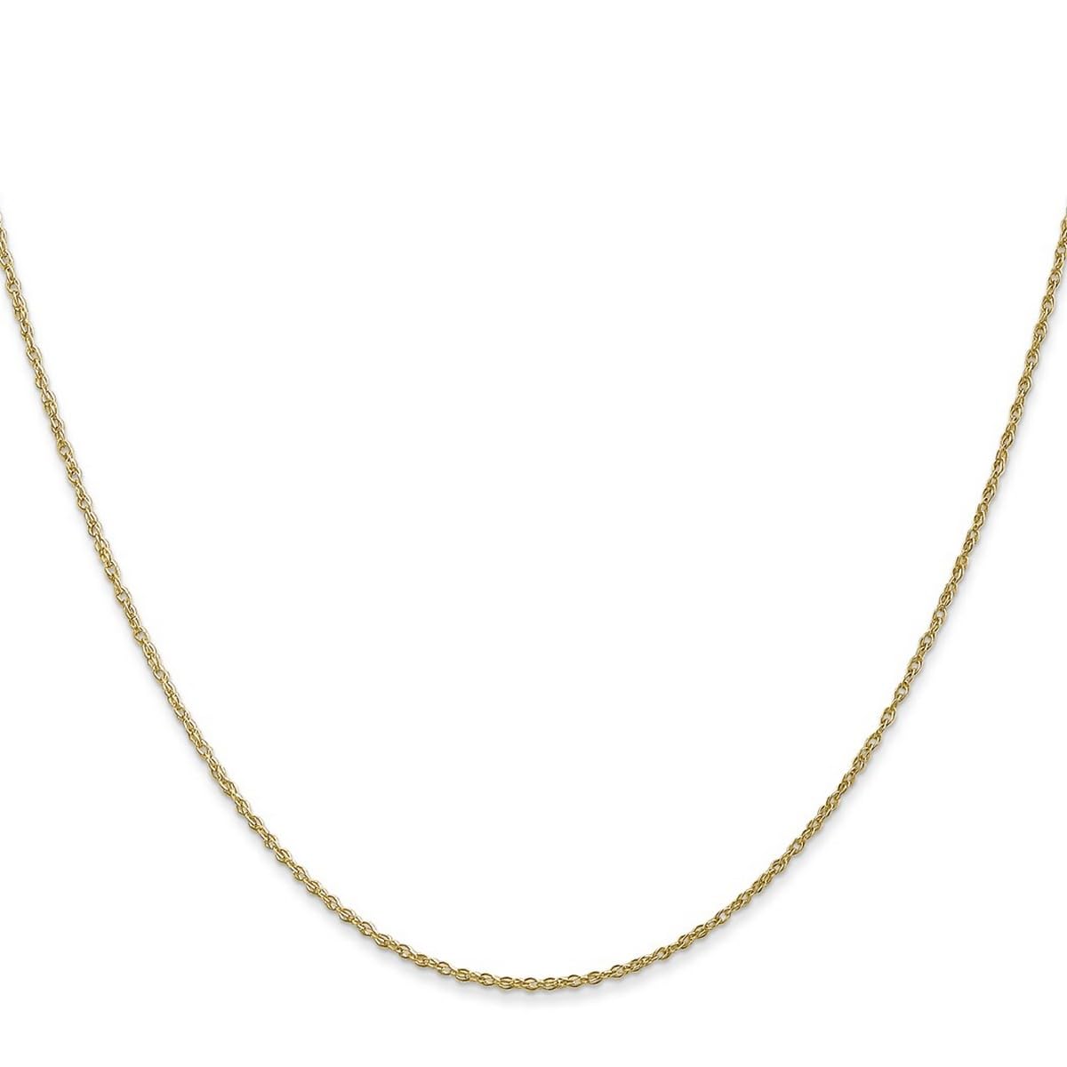 10K Gold Lite Baby Rope Chain Necklace for Women & Men - White Gold & Yellow Gold Options | 14