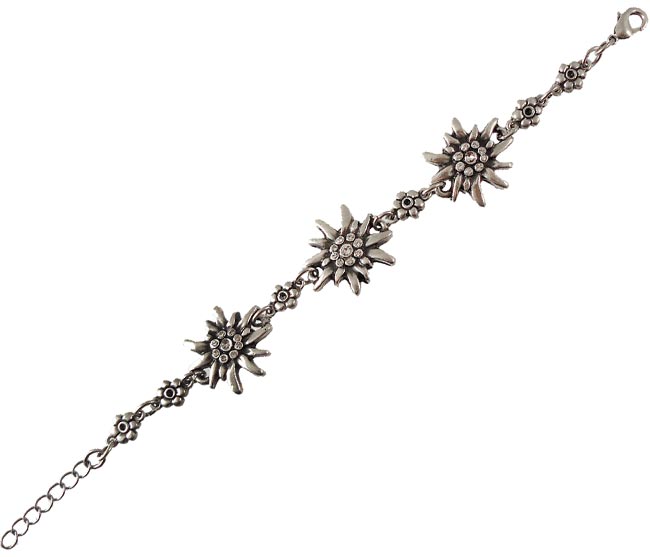 Handmade Pewter Edelweiss Bracelet - Elegant Floral Jewelry for Women | Perfect Gift for Anniversary, Birthday & Special Occasions | Boho & Nature-Inspired Fashion Accessory