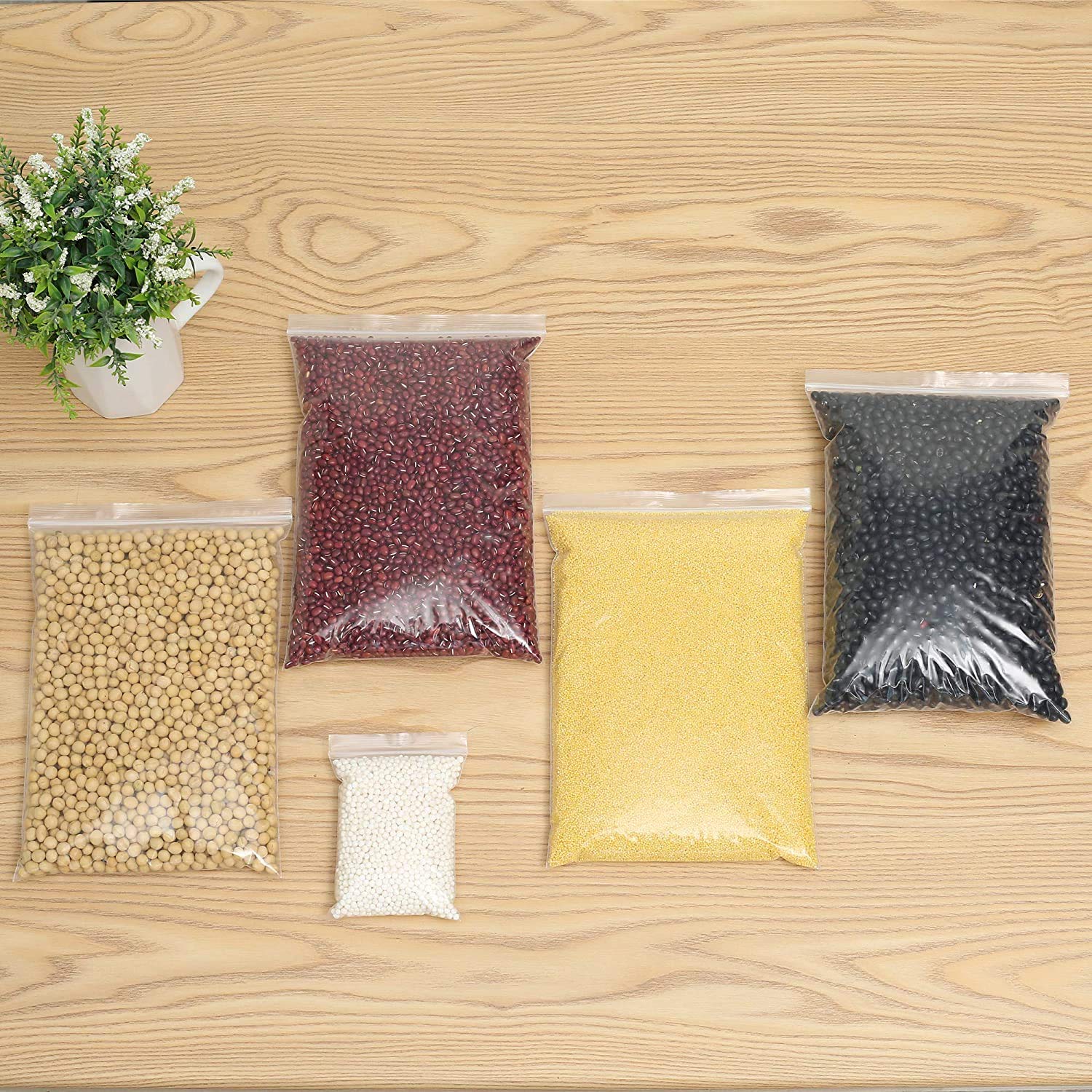 APQ 1000 Pack Heavy Duty 6x8 Inch Zipper Bags - 6 Mil Single Track Polyethylene Storage Bags for Food, Industrial & Medical Use | Perfect for Organizing, Packing & Storing Supplies