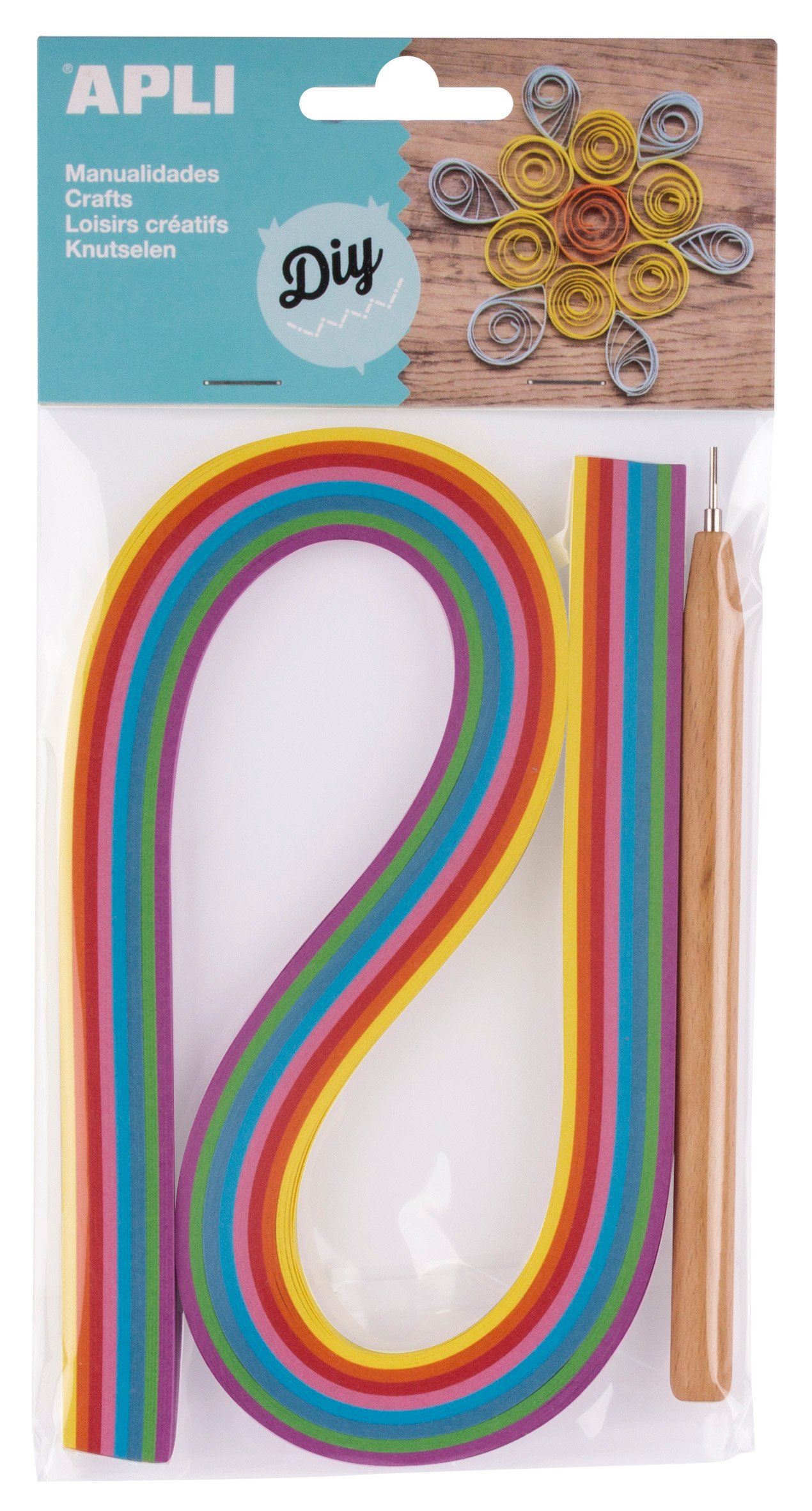 APLI Quilling Kit with Assorted Colors & Tools - DIY Paper Craft Supplies for Scrapbooking, Greeting Cards, and Home Decor