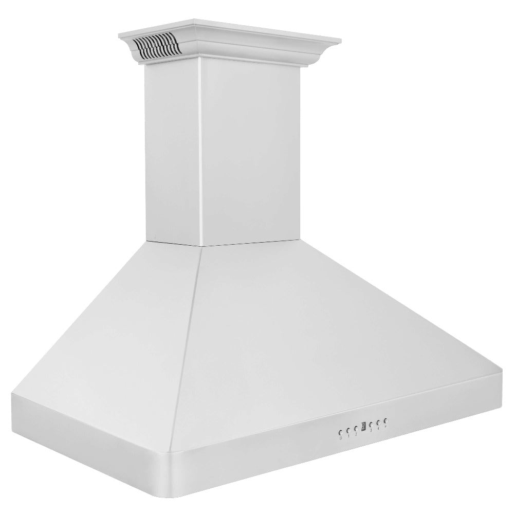 ZLINE Stainless Steel Wall Mount Range Hood with Built-in CrownSound Bluetooth Speakers (KF2CRN BT) - Perfect for Modern Kitchens & Open-Concept Living Spaces