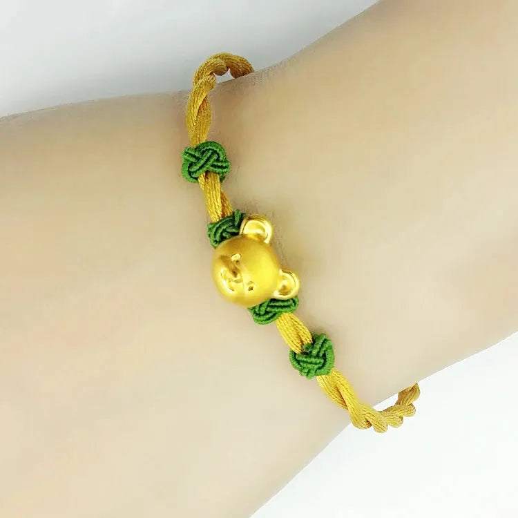 24K Pure Gold Bracelet for Women - 999 Solid Real Gold Bangle, Elegant & Romantic Classic Jewelry Gift for Anniversary, Valentine's Day, Birthday | Trendy & Upscale Fashion Accessory
