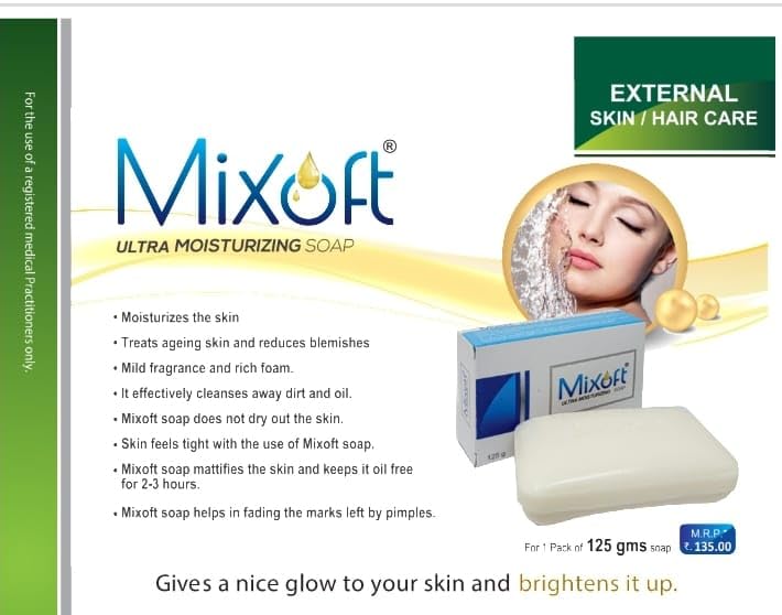 Mixoft Ultra Moisturizing Soap for Dry & Sensitive Skin - Hydrating & Gentle Cleanser for Face & Body - Perfect for Daily Use, Travel & Gifts