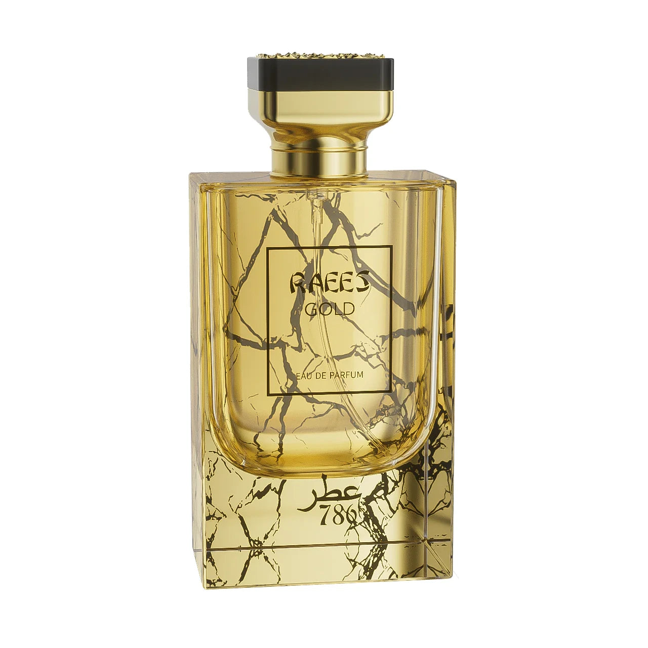 786 Raees Gold 3.4 oz Eau de Parfum for Men - Luxury Long Lasting Fragrance for Date Night & Special Occasions