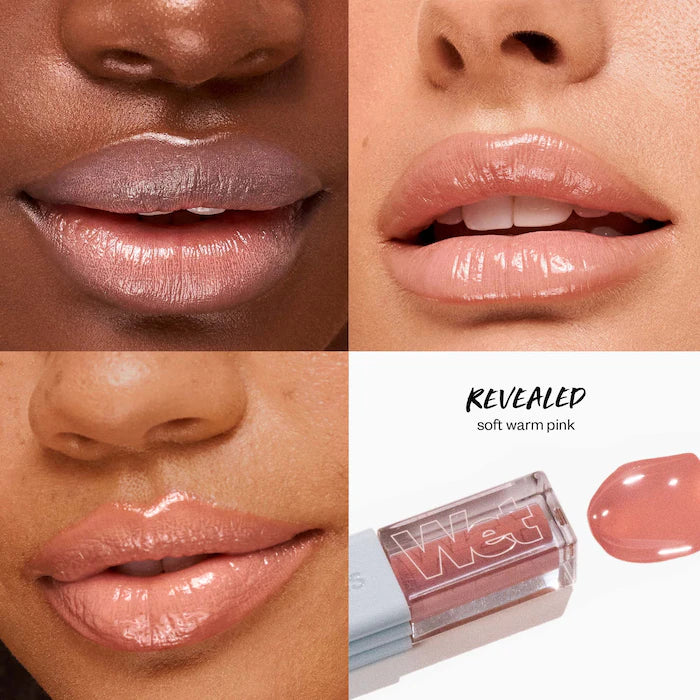 Kosas Gloss Voluminizador Wet Lip Oil - Plumping Peptide Lip Treatment for Fuller Lips | Hydrating & Shiny Lip Gloss for Day & Night Wear