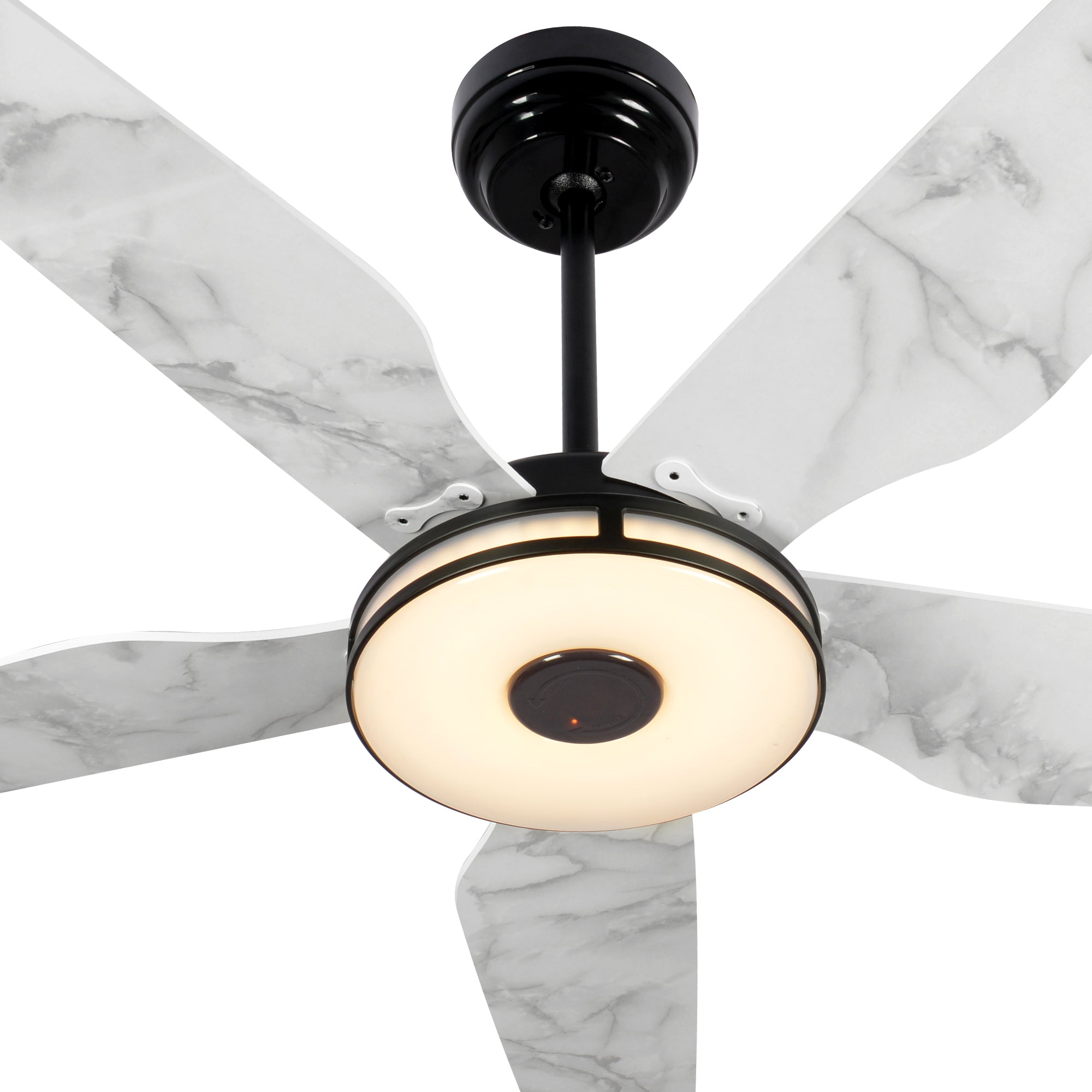 52 Inch Explorer Smart Fan with LED Light & Remote Control - Perfect for Outdoor Patio, Indoor Living Room & Bedroom Cooling