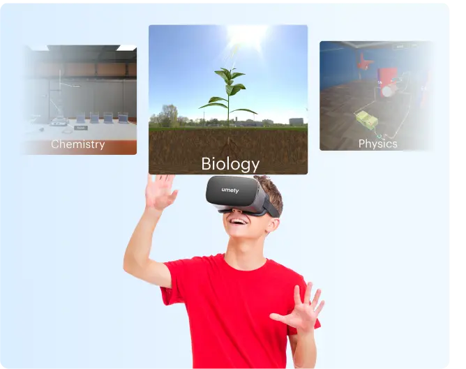 Umety VR Standard Headset Bundle for Students - Virtual Reality Classroom Set for Grades 6-12 | STEM Education, Science Learning & Interactive School Activities